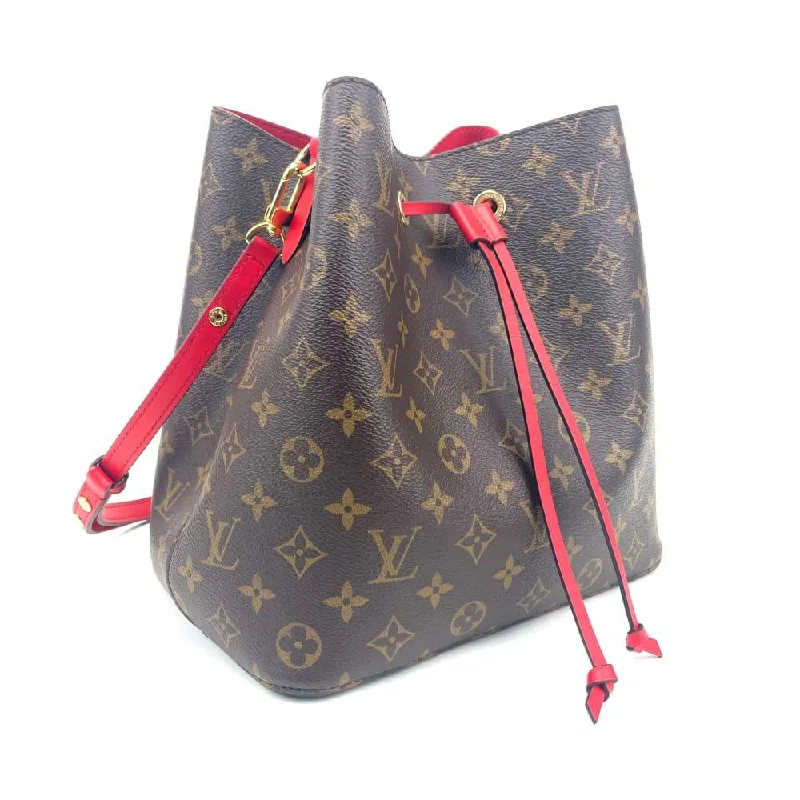 LV Street Style Favorite -LOUIS VUITTON NeoNoe Monogram-w/Red