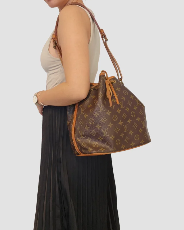 LV Black and Gold Bag -Louis Vuitton Petit Noe