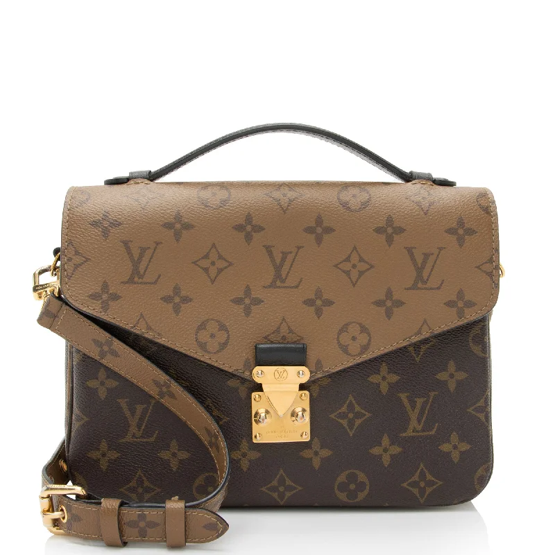 LV Dark Brown Bag -Louis Vuitton Reverse Monogram Pochette Metis Shoulder Bag (SHF-5tTSC9)