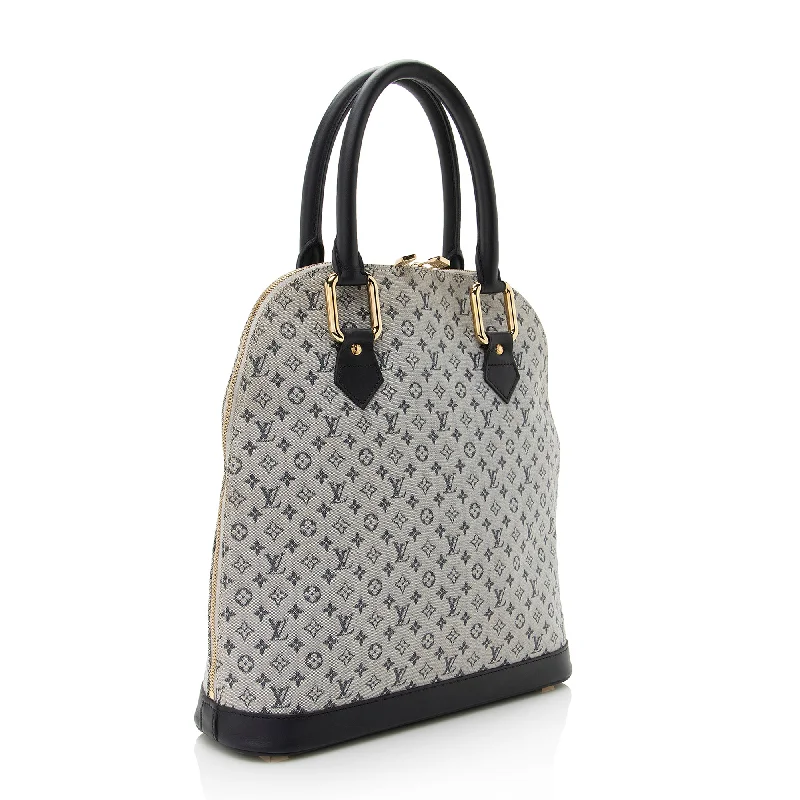 LV Slouchy Bag -Louis Vuitton Vintage Monogram Mini Lin Alma Haut Satchel (SHF-22280)