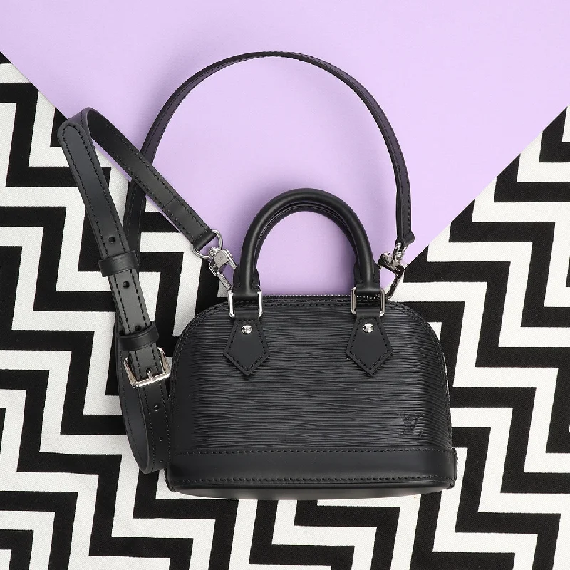 LV Must-Have Wardrobe Staple -Louis Vuitton Mini Black Epi Alma