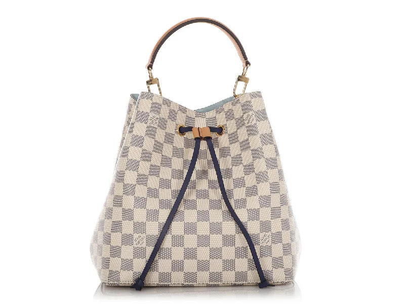 LV Ultra-Feminine Bag -Louis Vuitton Damier Azur NéoNoé MM