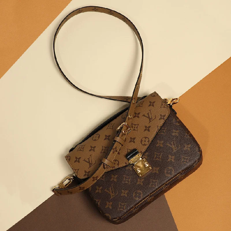 LV Burgundy Bag -Louis Vuitton Monogram Reverse Pochette Métis