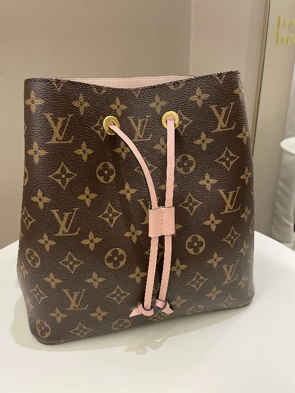 LV European Luxury Bag -Louis Vuitton Neonoe MM Monogram Rose Poudre