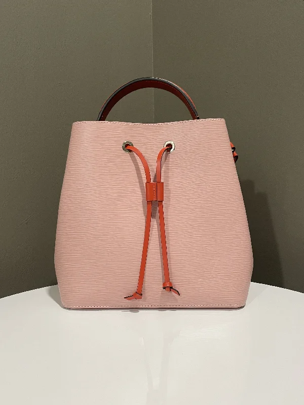 LV Perfect Luxury Handbag -Louis Vuitton Neonoe MM Rose Ballerine / Orange Epi