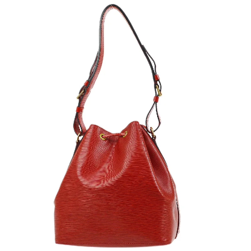 LV Birthday Gift Bag -LOUIS VUITTON 2000 PETIT NOE DRAWSTRING SHOULDER BAG RED EPI M44107