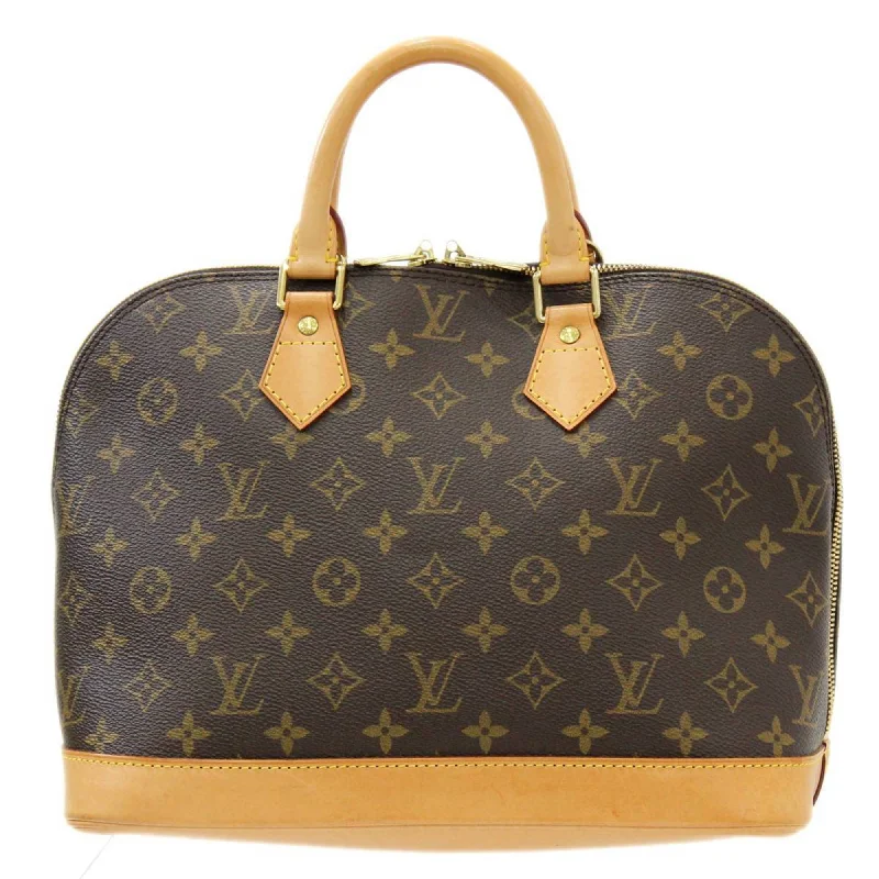 LV Burgundy Bag -Louis Vuitton Brown Canvas Alma handbag bag