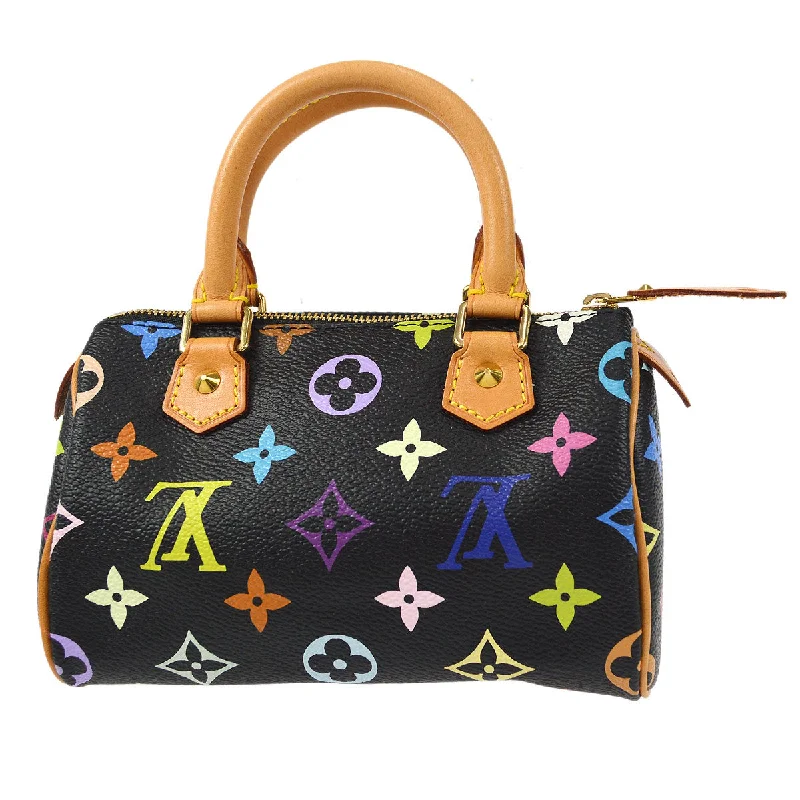 LV Designer Shoulder Bag -LOUIS VUITTON 2003 MINI SPEEDY MONOGRAM MULTICOLOR M92644