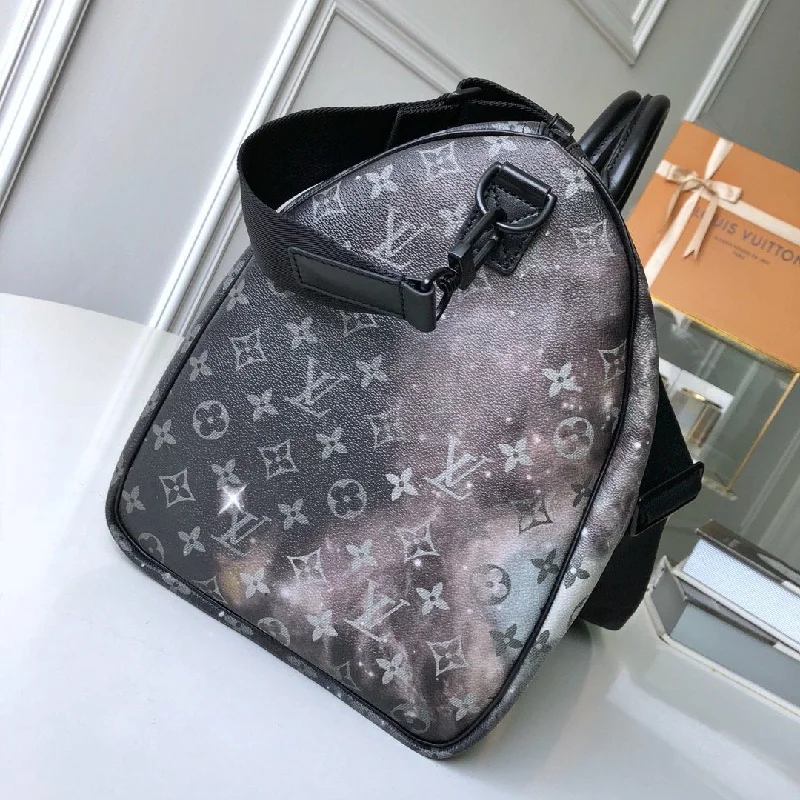 LV Spring Collection Bag -Louis Vuitton Monogram Galaxy KEEPALL BANDOULIÈRE 50