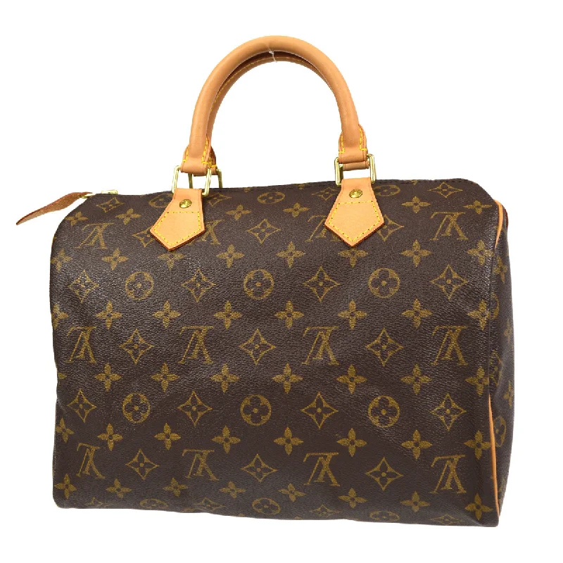 LV Mahina Leather Bag -LOUIS VUITTON 2003 Speedy 30 Monogram M41526 66943