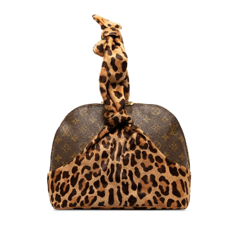 LV Ice Blue Bag -Louis Vuitton Azzedine Alaia Monogram Leopard Alma (SHG-V8hlEd)