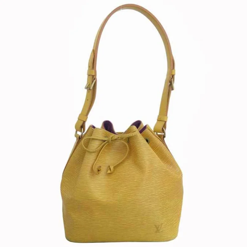 LV Haute Couture Bag -Louis Vuitton Bag Epi Petit Noe Yellow Leather Shoulder Drawstring Ladies M44109