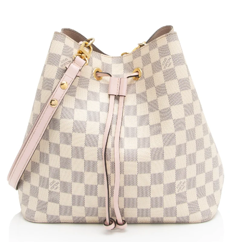 LV Dark Green Bag -Louis Vuitton Damier Azur Neonoe Shoulder Bag (SHF-vYuCc3)