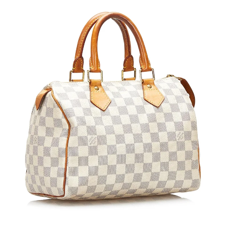 LV The Ultimate Style Icon -Louis Vuitton Damier Azur Speedy 25 (SHG-35882)