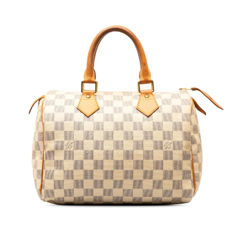 LV Champagne Gold Bag -Louis Vuitton Damier Azur Speedy 25 (SHG-KiUJF9)