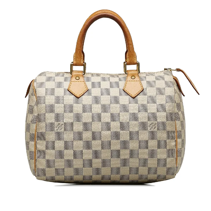 LV Parisian Chic Essential -Louis Vuitton Damier Azur Speedy 25 (SHG-KohGaa)