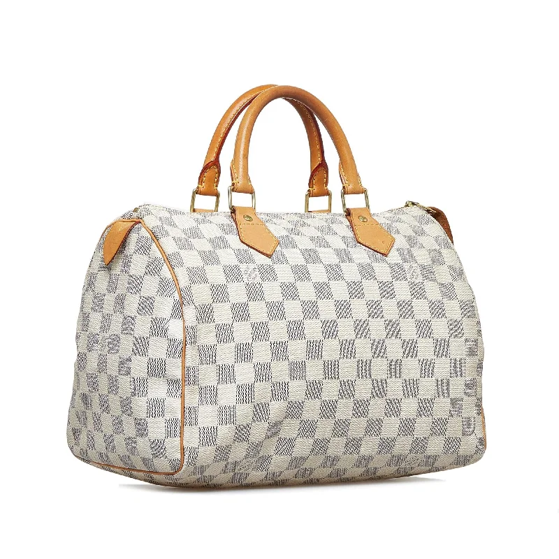 LV Double Flap Bag -Louis Vuitton Damier Azur Speedy 30 (SHG-1XgZWR)