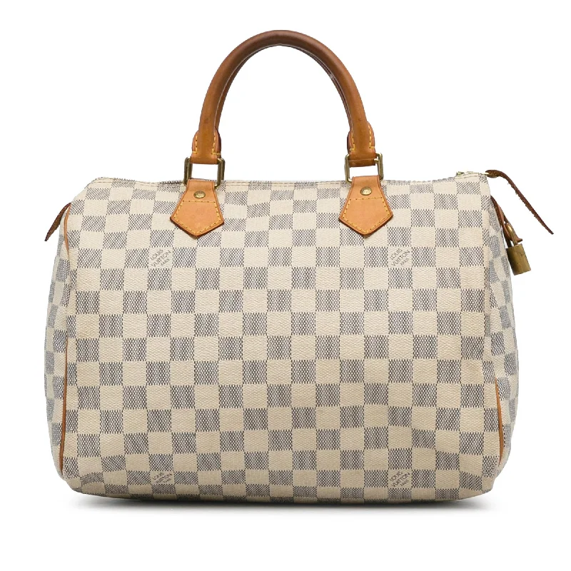 LV Champagne Gold Bag -Louis Vuitton Damier Azur Speedy 30 (SHG-zGRCjD)