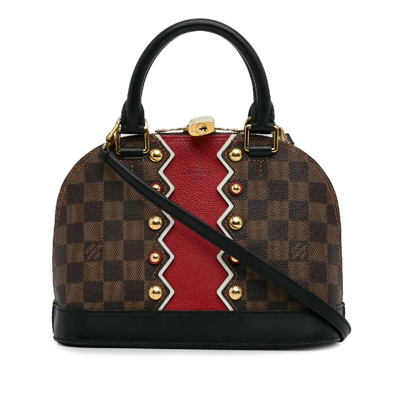 LV Snap Button Bag -Louis Vuitton Damier Ebene Alma Karakoram BB (SHG-YkfHjl)