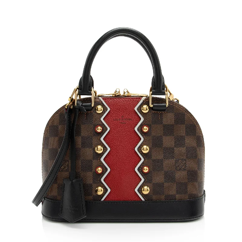 LV Light Gold Hardware Bag -Louis Vuitton Damier Ebene Karakoram Alma BB Satchel (SHF-rHRWTZ)