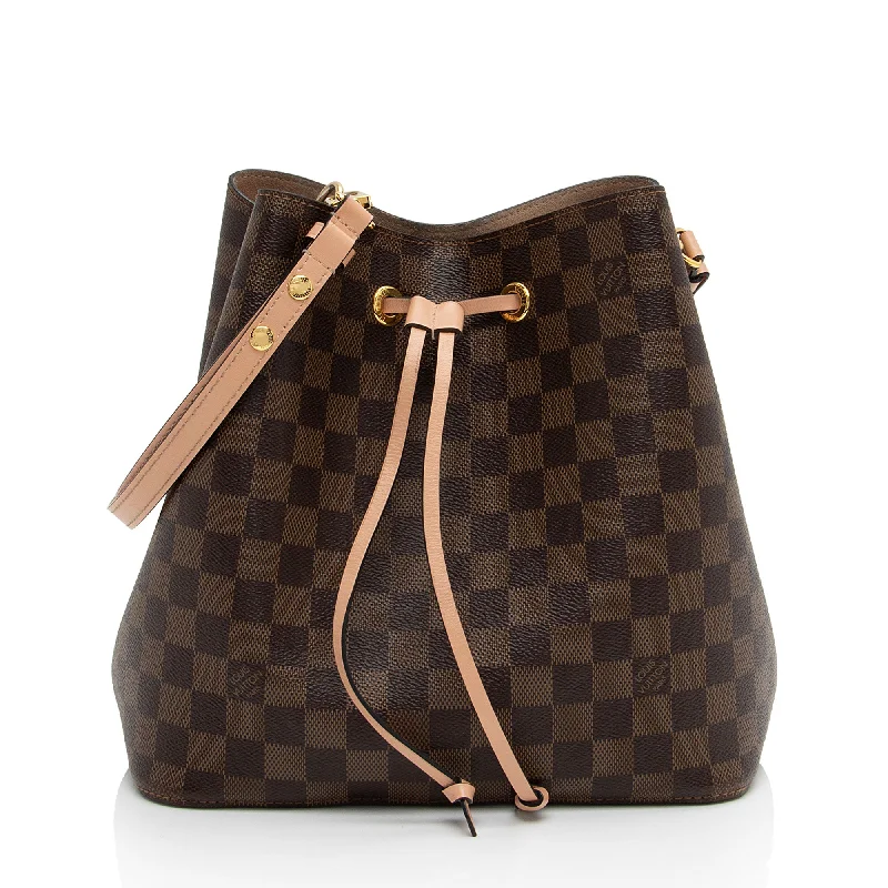 LV Adjustable Strap Bag -Louis Vuitton Damier Ebene Neonoe Shoulder Bag (SHF-CfJi5D)