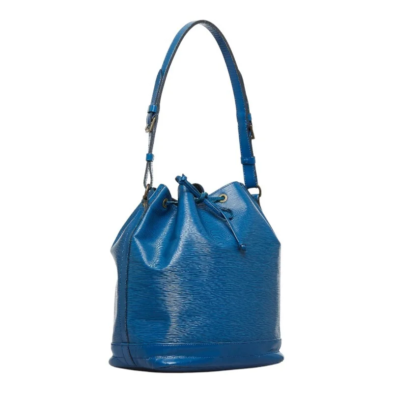 LV Monogram Canvas Bag -LOUIS VUITTON Epi Noe Shoulder Bag M44005 Toledo Blue Leather Ladies