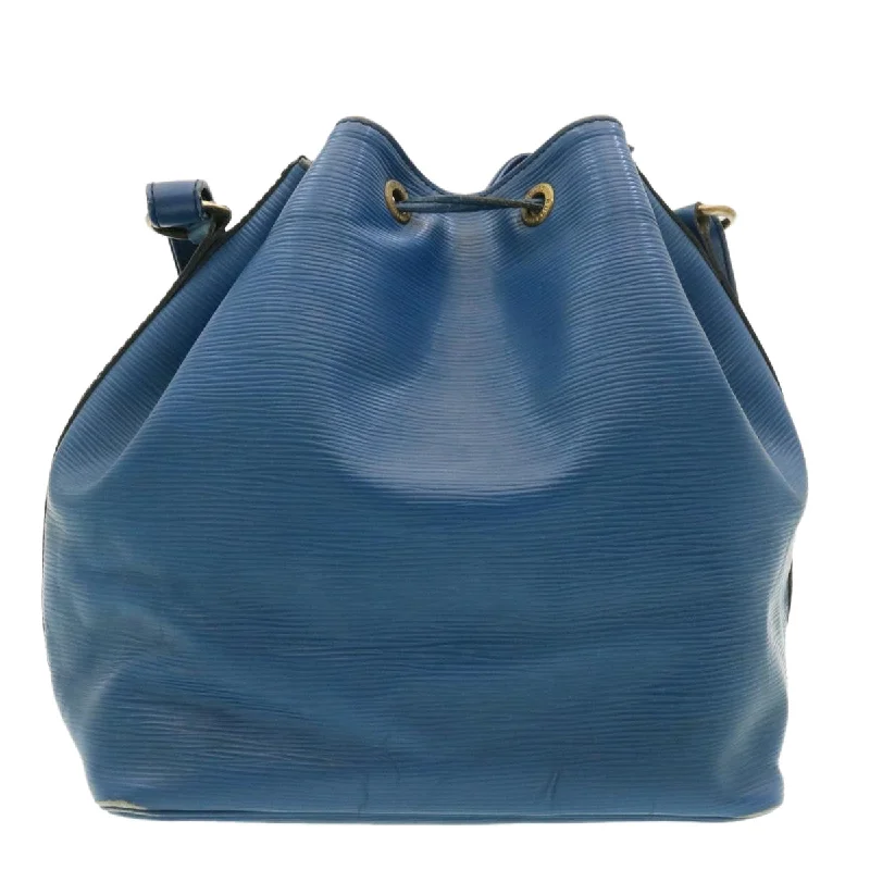 LV Luxury Must-Have -LOUIS VUITTON Epi Petit Noe Shoulder Bag Blue M44105 LV  ai182