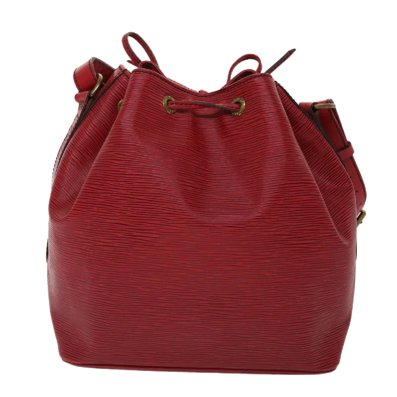 LV Gradient Bag -LOUIS VUITTON Epi Petit Noe Shoulder Bag Red M44107 LV  48579