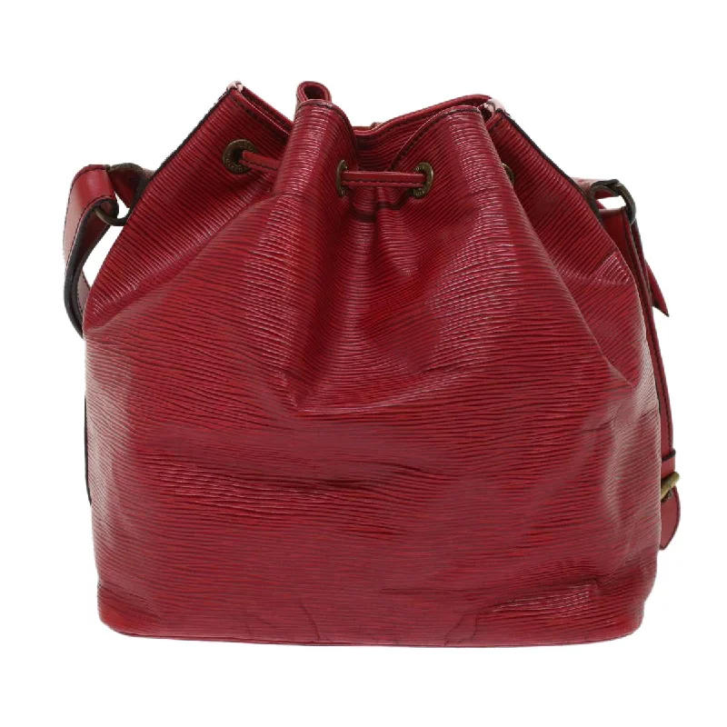 LV Iconic Couture Bag -LOUIS VUITTON Epi Petit Noe Shoulder Bag Red M44107 LV  48976