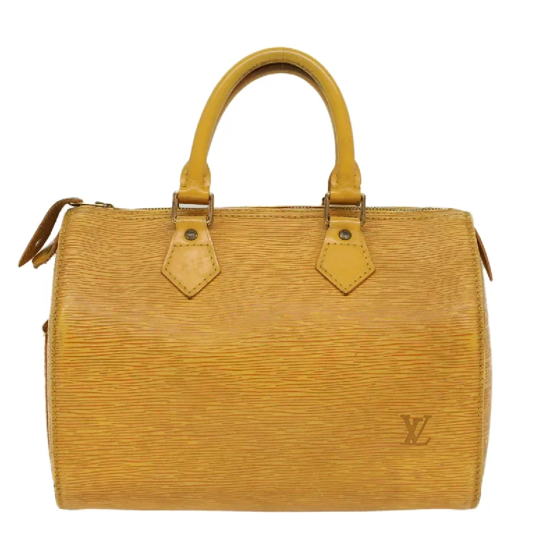 LV Winter Bag -LOUIS VUITTON Epi Speedy 25 Hand Bag Tassili Yellow M43019 LV Auth 48961