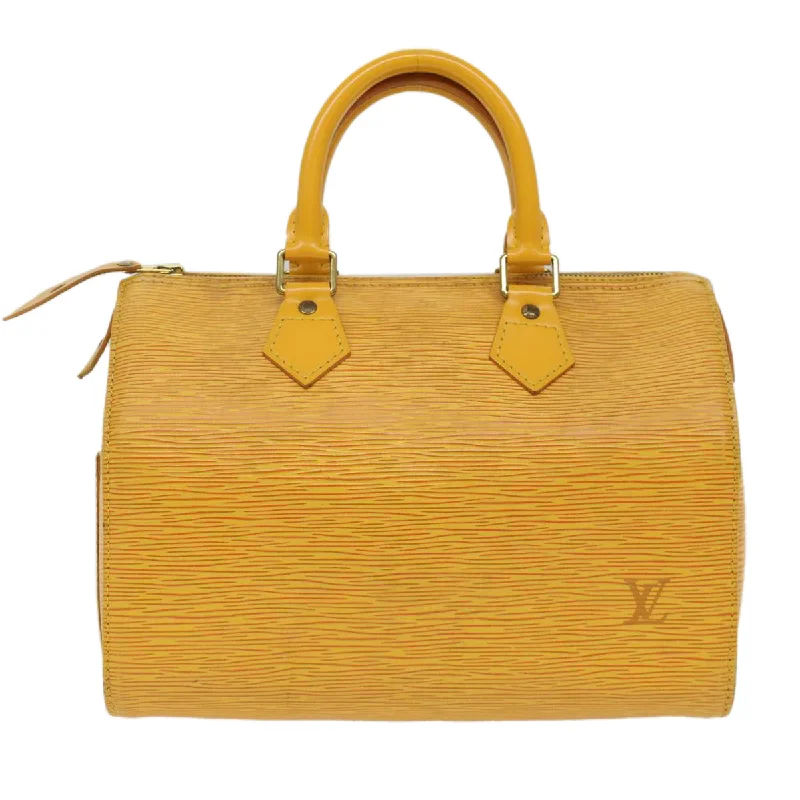 LV Luxury Statement Bag -LOUIS VUITTON Epi Speedy 25 Hand Bag Tassili Yellow M43019 LV Auth 50100