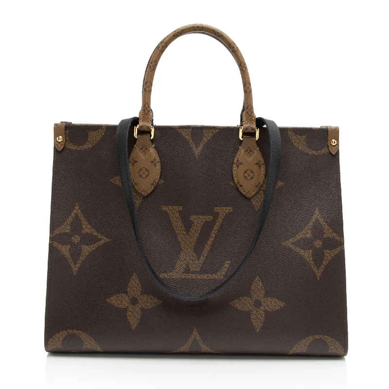 LV Damier Azur Bag -Louis Vuitton Giant Monogram Canvas Onthego MM Tote (SHF-kysayi)