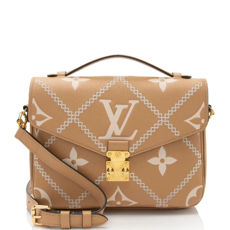 LV Evening Clutch -Louis Vuitton Giant Monogram Empreinte Broderies Pochette Metis Shoulder Bag (SHF-lDl23L)