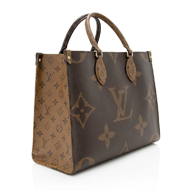 LV Empreinte Leather Bag -Louis Vuitton Giant Monogram Onthego MM Tote (SHF-20188)