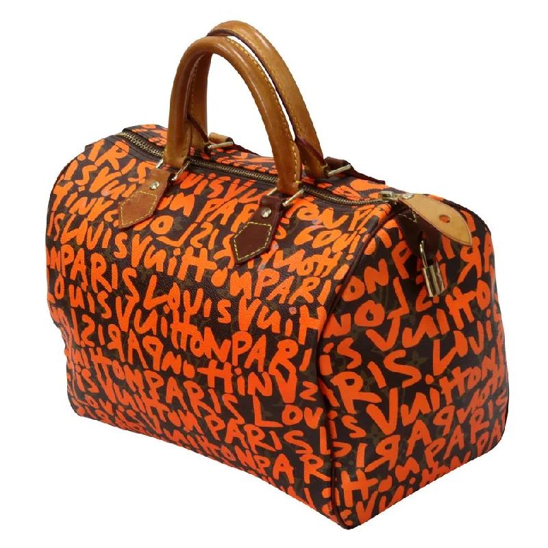 LV Fold-Over Clutch -Louis Vuitton Graffiti Speedy Stephen Sprouse Shoulder Bag LV-0915N-0003