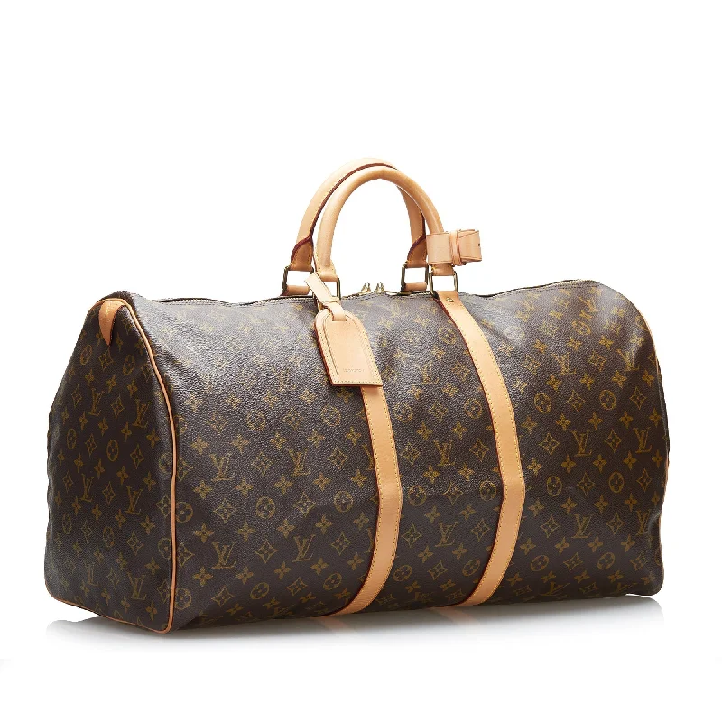 LV Pink and Gold Bag -Louis Vuitton Keepall 55 Monogram Canvas