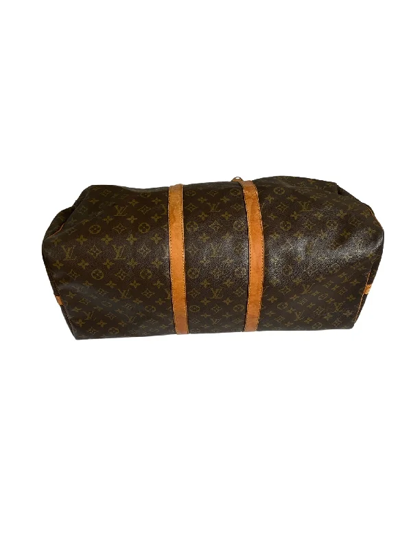 LV Statement Luxury Bag -Louis Vuitton Keepall Bandouliere 55 Monogram