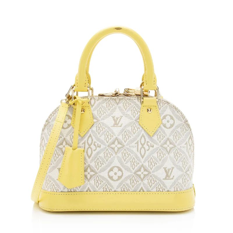 LV Gold Bag -Louis Vuitton Limited Edition Jacquard Since 1854 Alma BB Satchel (SHF-HCvM7x)