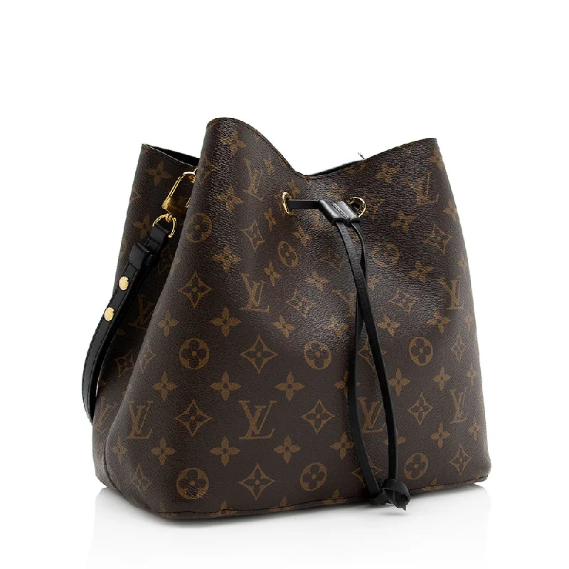 LV Single Flap Bag -Louis Vuitton Monogram Canvas Neonoe Shoulder Bag (SHF-21312)