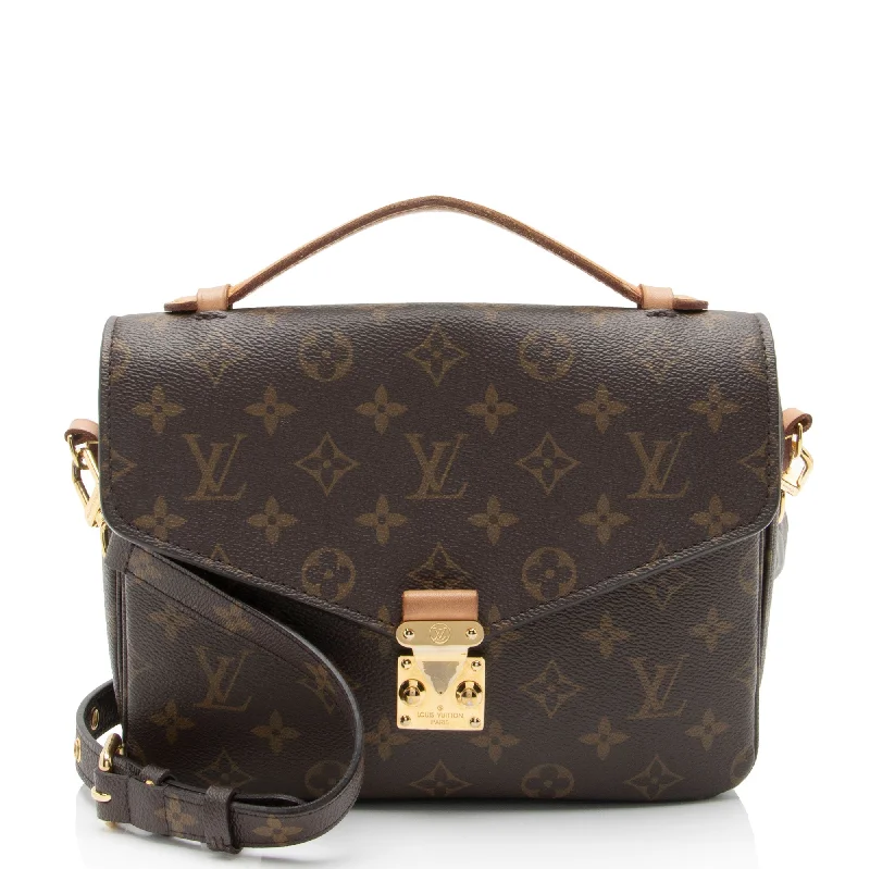 LV Winter Bag -Louis Vuitton Monogram Canvas Pochette Metis Shoulder Bag (SHF-0Q33me)