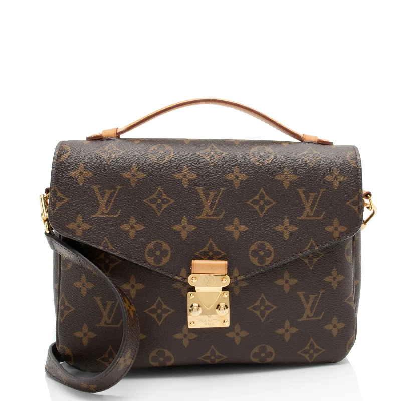 LV Summer Bag -Louis Vuitton Monogram Canvas Pochette Metis Shoulder Bag (SHF-PZZ842)