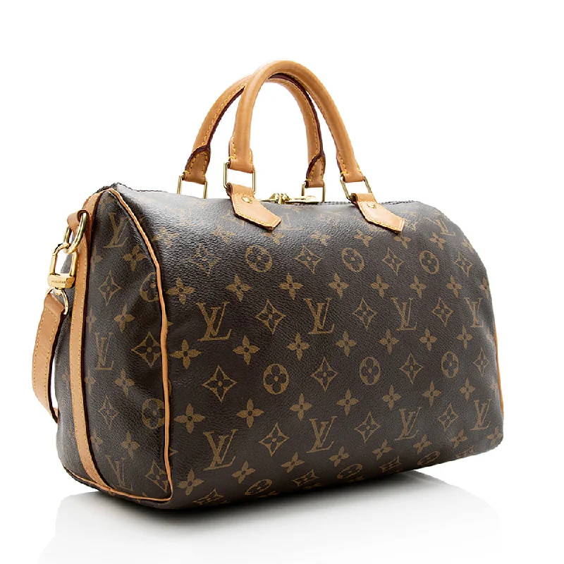 LV Haute Couture Bag -Louis Vuitton Monogram Canvas Speedy Bandouliere 30 Satchel (SHF-21089)