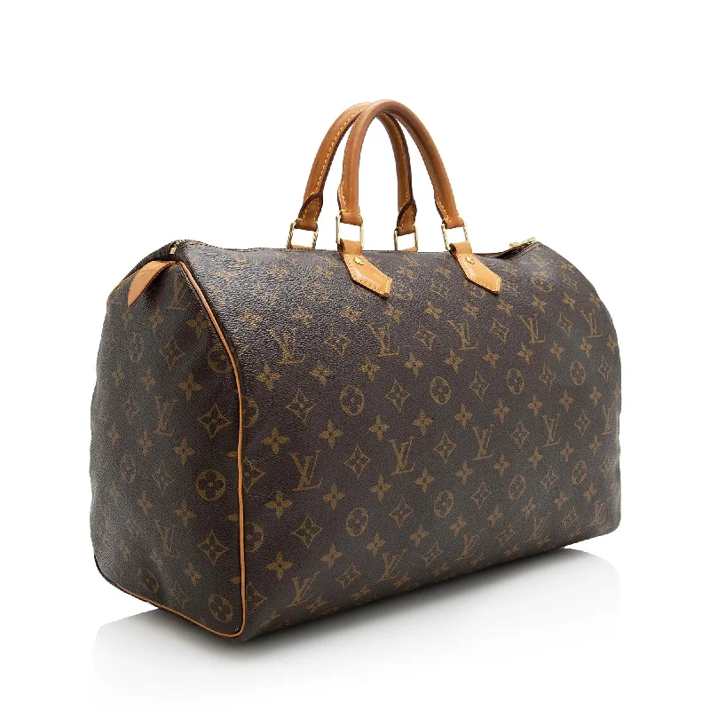 LV Spring Collection Bag -Louis Vuitton Monogram Canvas Speedy 40 Satchel (SHF-22780)