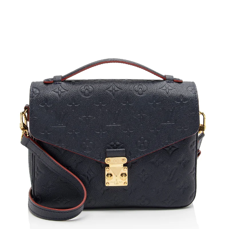 LV Travel Bag -Louis Vuitton Monogram Empreinte Pochette Metis Shoulder Bag (SHF-AU9x8d)