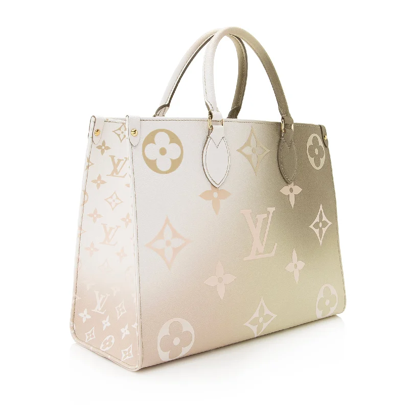 LV Slouchy Bag -Louis Vuitton Monogram Giant Spring In The City Onthego MM Tote (SHF-22697)