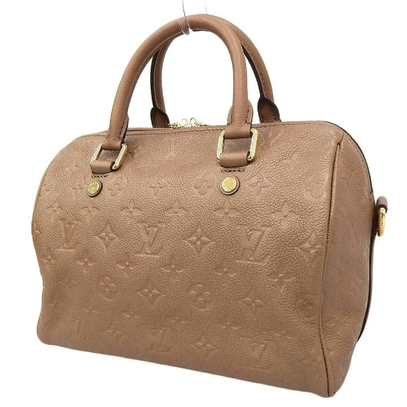 LV Orange Bag -Louis Vuitton Monogram Implant Speedy 25 Bandouliere Bag Bronze M41019