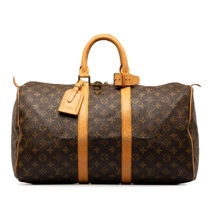 LV Interwoven Chain Bag -Louis Vuitton Monogram Keepall 45 (SHG-9MQT3I)