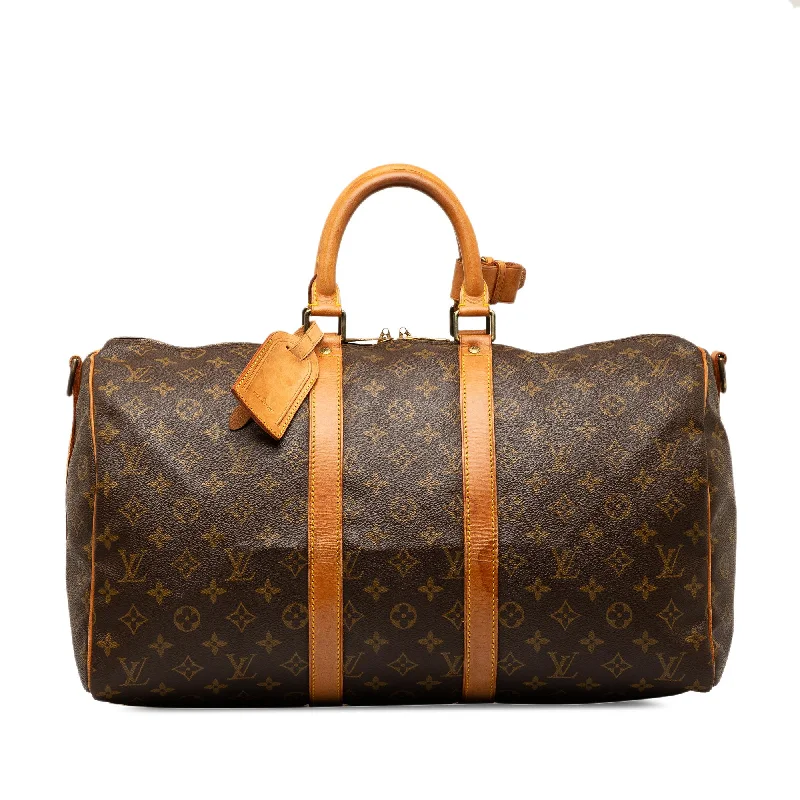 LV Chain Strap Bag -Louis Vuitton Monogram Keepall 45 (SHG-wqZCI8)