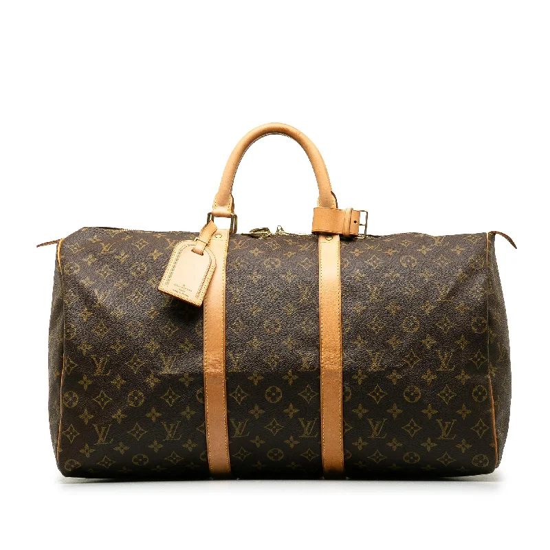 LV Luxury Statement Bag -Louis Vuitton Monogram Keepall 50 (SHG-5jC72p)