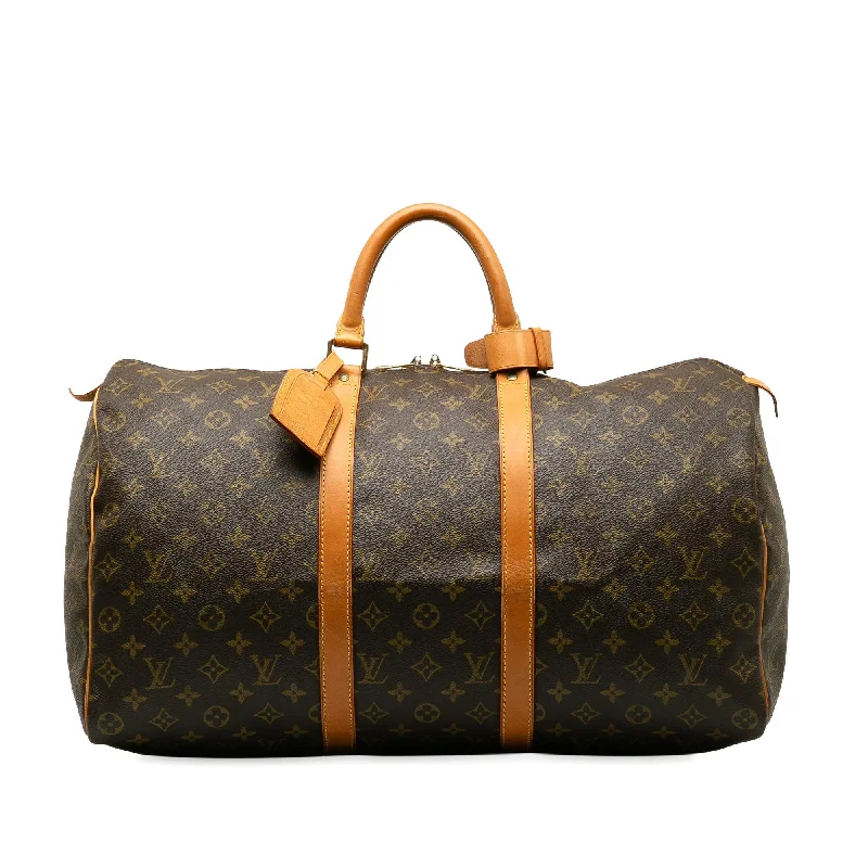 LV Silver Bag -Louis Vuitton Monogram Keepall 50 (SHG-hMubge)